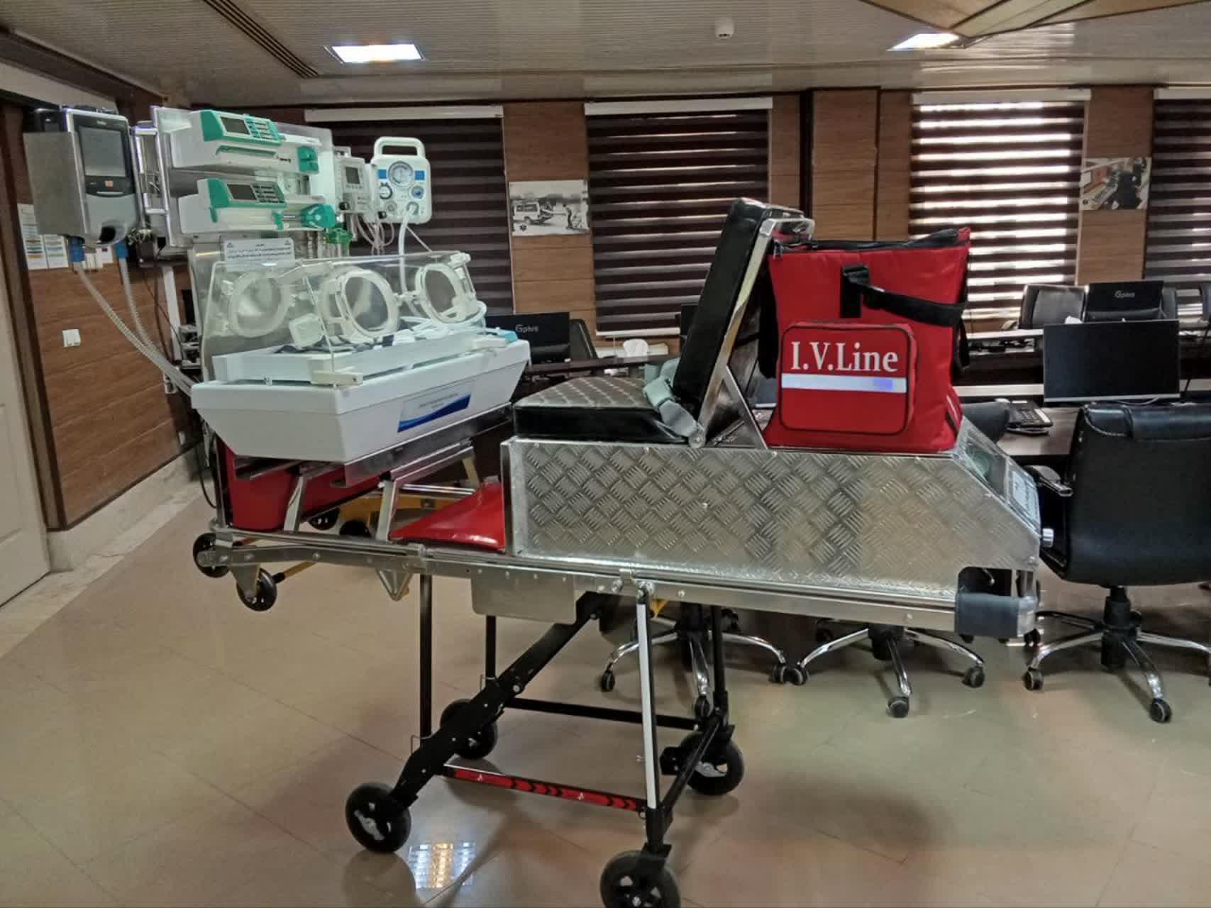 پلتفرم پرتابل NICU در اورژانس ۱۱۵ استان مرکزی طراحی و ساخته شد